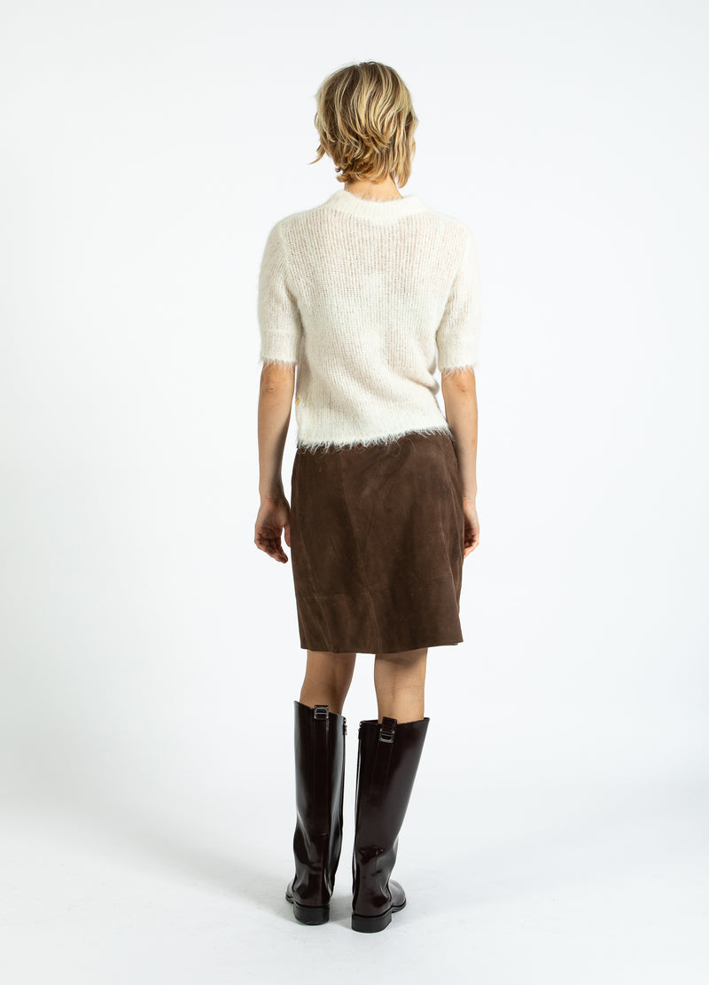 Coster Copenhagen SUEDE NEDERDEL Skirt Warm brown - 367