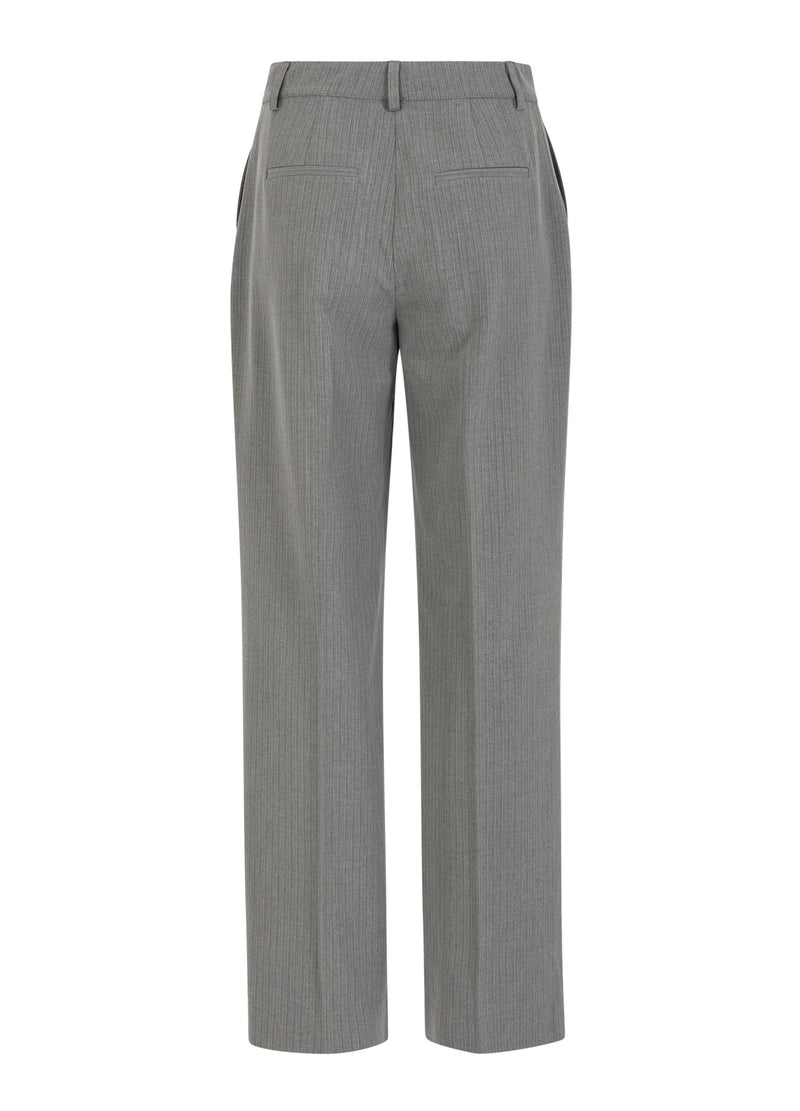 Coster Copenhagen SUITBUKSER - PETRA PASFORM Pants Mist grey pin stripe - 175