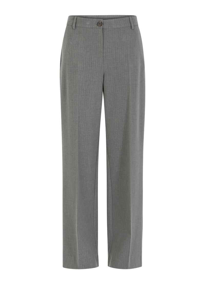 Coster Copenhagen SUITBUKSER - PETRA PASFORM Pants Mist grey pin stripe - 175
