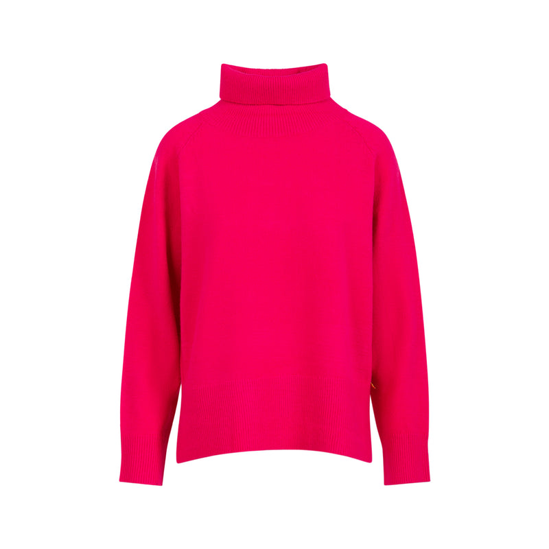 Coster Copenhagen SWEATER MED HØJ HALS - COMFY Knitwear Hot pink - 683