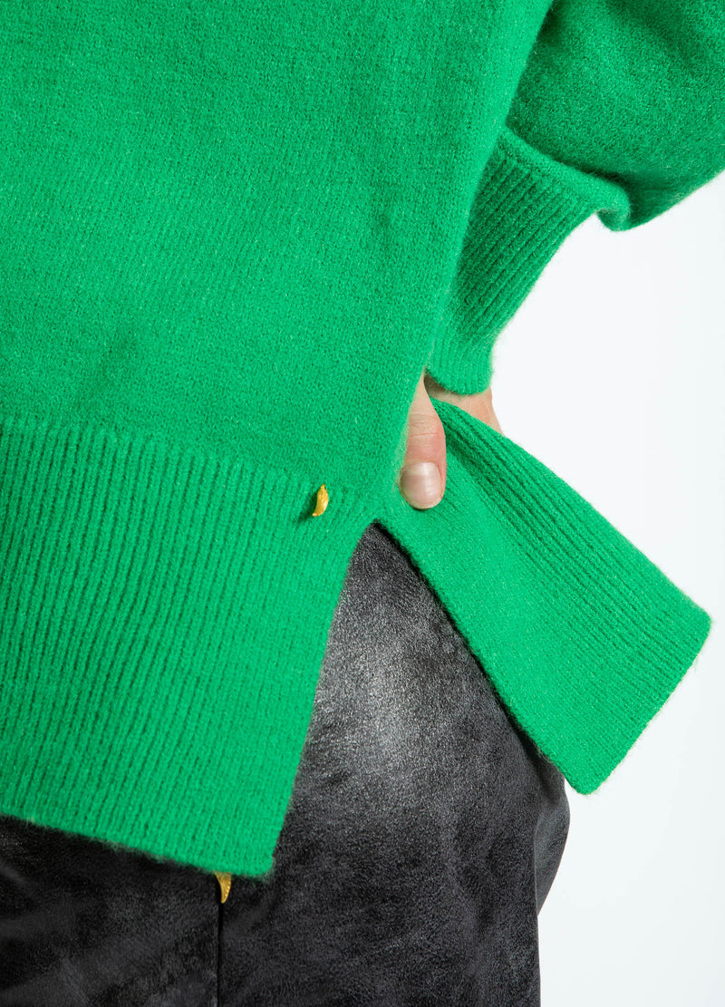 Coster Copenhagen SWEATER MED HØJ HALS - COMFY Knitwear Lush green - 444