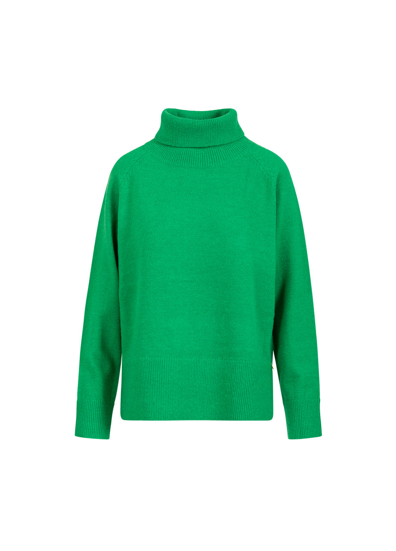 Coster Copenhagen SWEATER MED HØJ HALS - COMFY Knitwear Lush green - 444