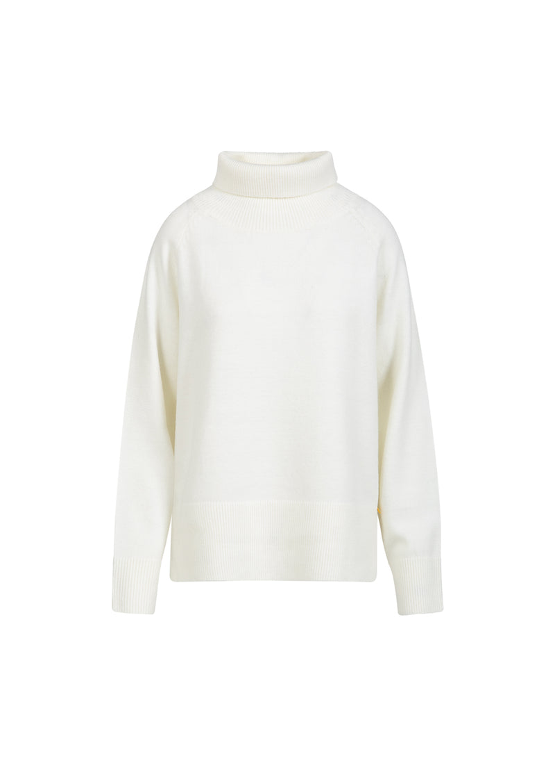 Coster Copenhagen SWEATER MED HØJ HALS - COMFY Knitwear White - 200