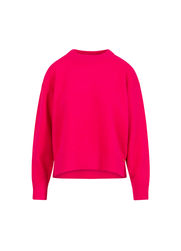 Coster Copenhagen SWEATER MED RUND HALS - COMFY KNIT Knitwear Hot pink - 683