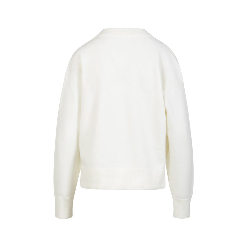 Coster Copenhagen SWEATER MED RUND HALS - COMFY KNIT Knitwear White - 200