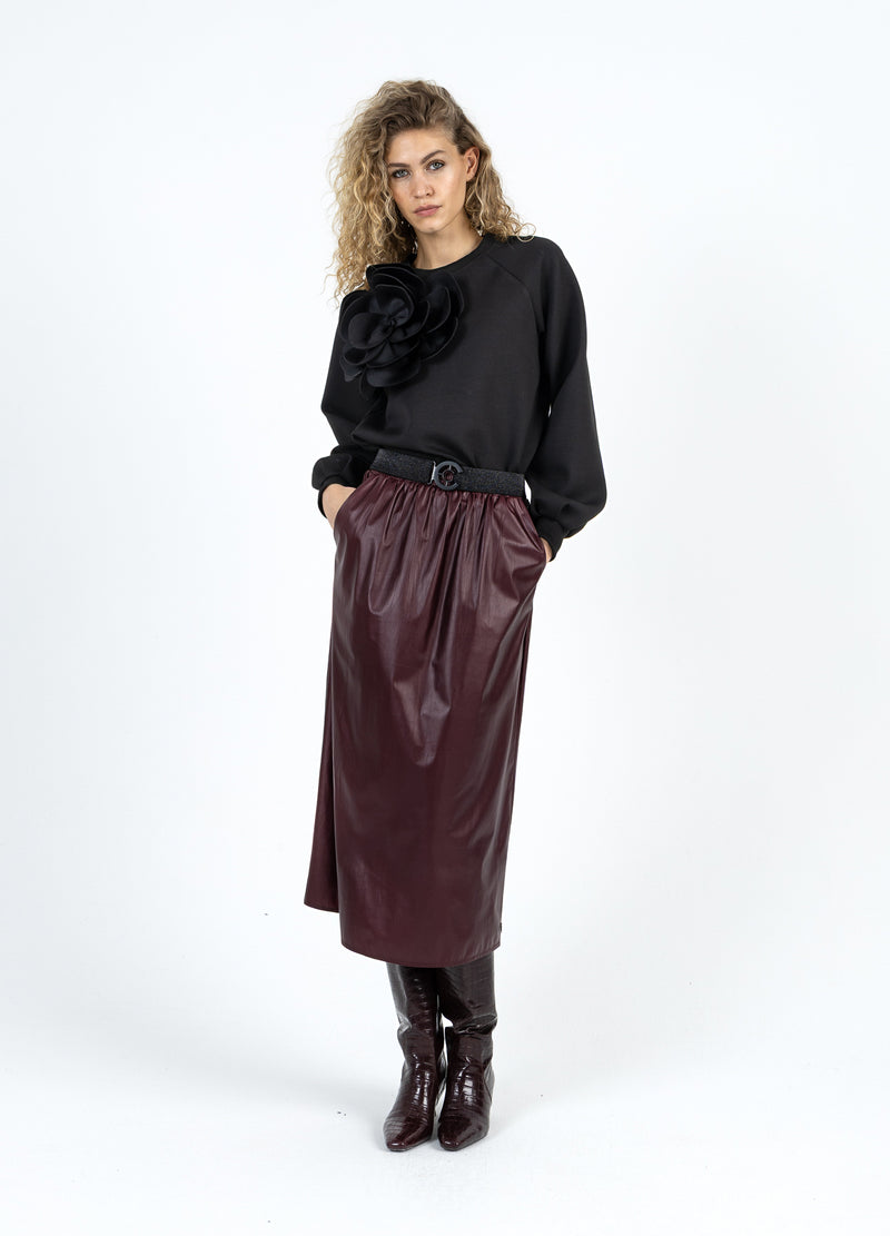 Coster Copenhagen SWEAT MED SCUBA ROSE Shirt/Blouse Black - 100