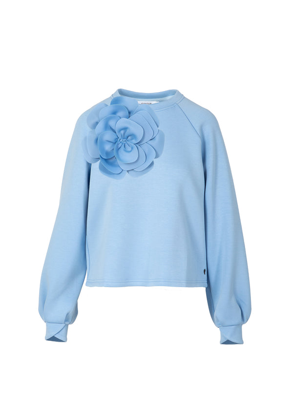 Coster Copenhagen SWEAT MED SCUBA ROSE Shirt/Blouse Pastel blue - 538