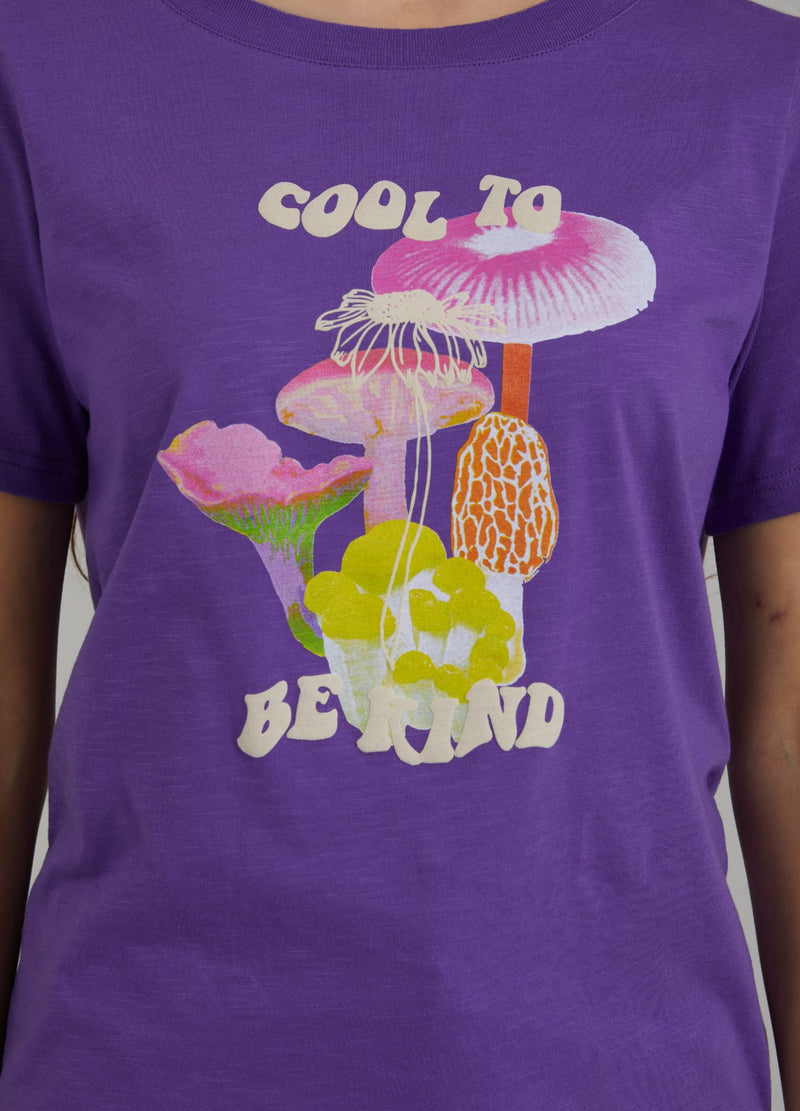 Coster Copenhagen T-SHIRT M. MUSHROOM PRINT T-Shirt Warm purple - 846