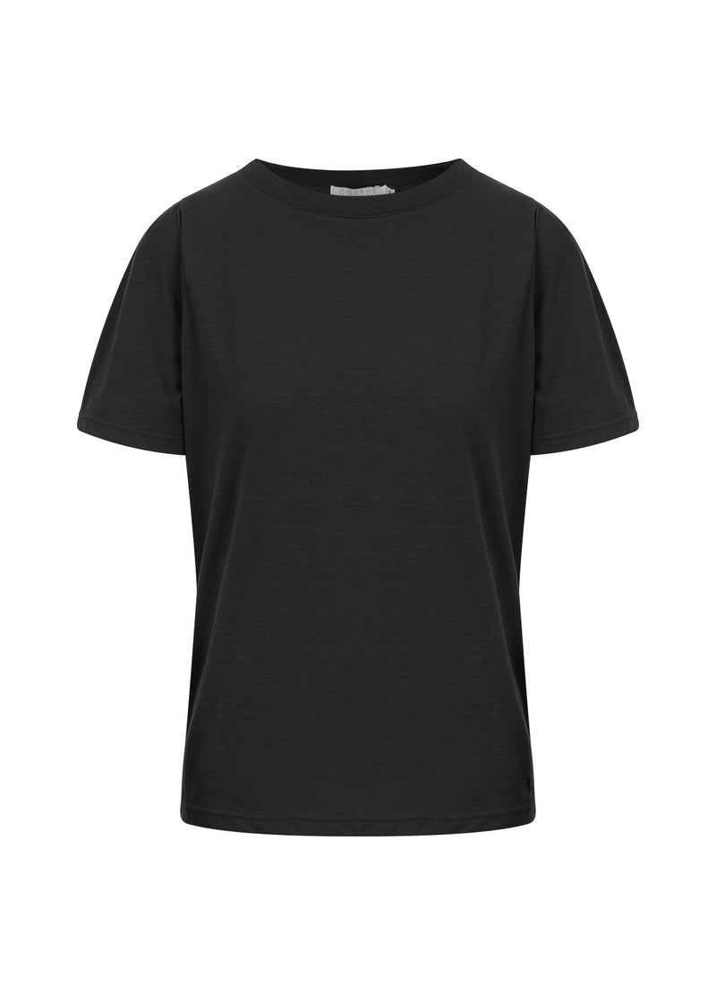 Coster Copenhagen T-SHIRT M. PRESSEFOLDER T-Shirt Black - 100