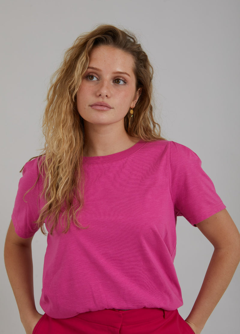 Coster Copenhagen T-SHIRT M. PRESSEFOLDER T-Shirt Raspberry pink - 648