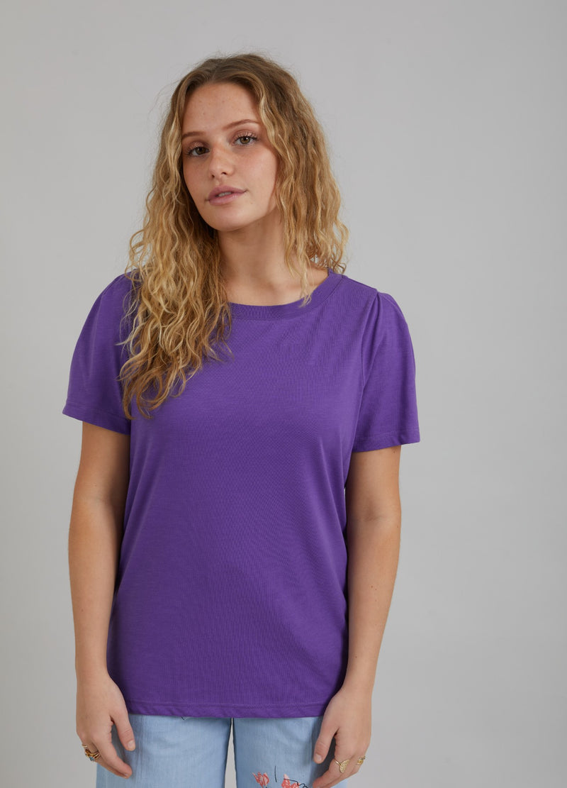 Coster Copenhagen T-SHIRT M. PRESSEFOLDER T-Shirt Warm purple - 846