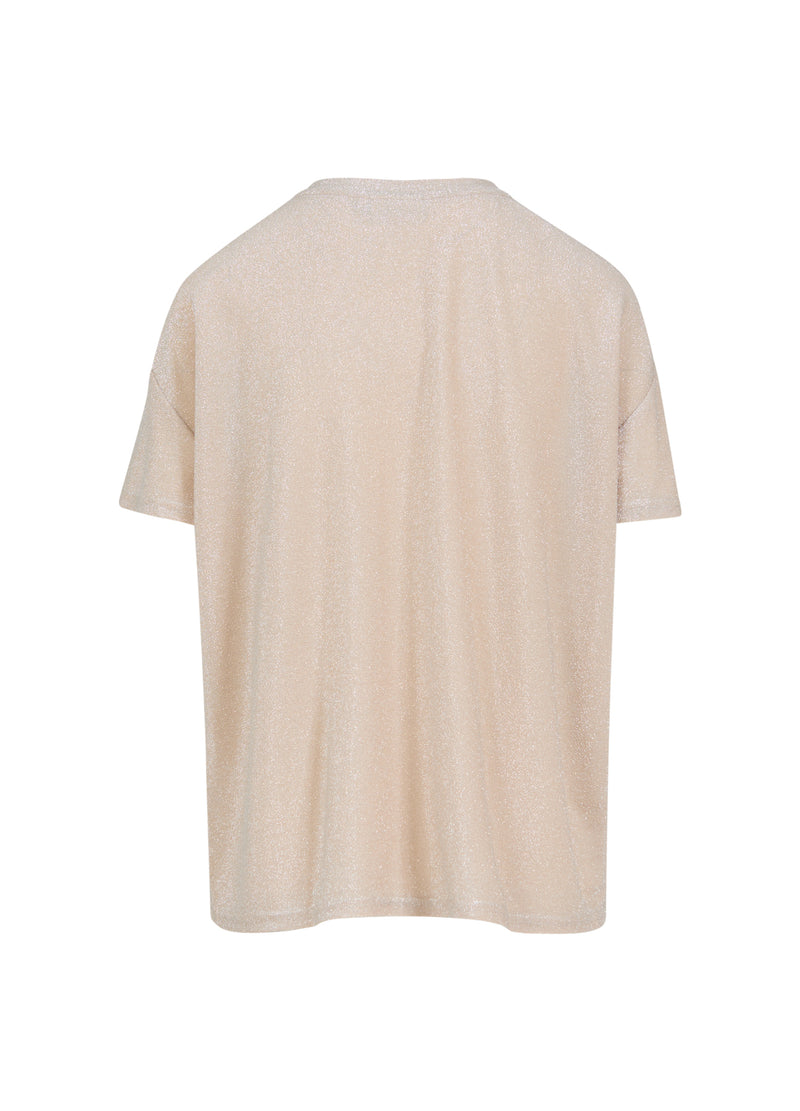 Coster Copenhagen  T-SHIRT MED GLIMMER Shirt/Blouse Creme - 241