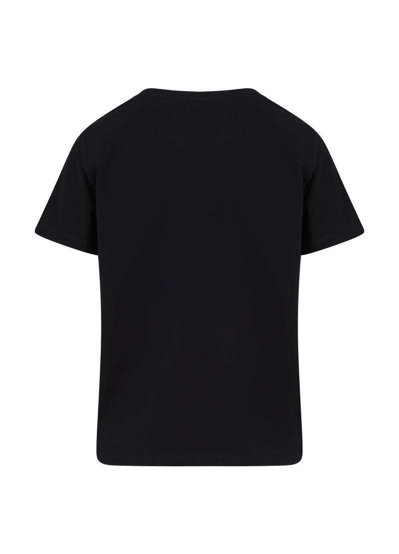 Coster Copenhagen T-SHIRT MED LOGO - MIDTERÆRMER T-Shirt Black - 100