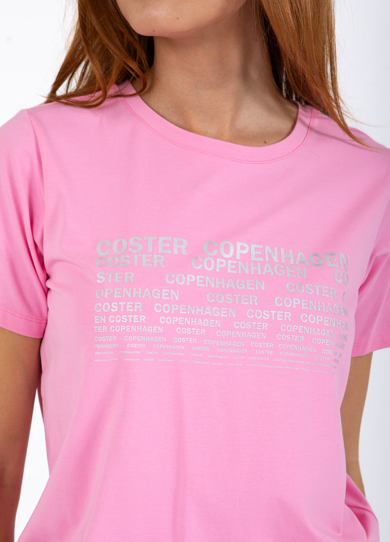 Coster Copenhagen T-SHIRT MED LOGO - MIDTERÆRMER T-Shirt Bubble pink - 690