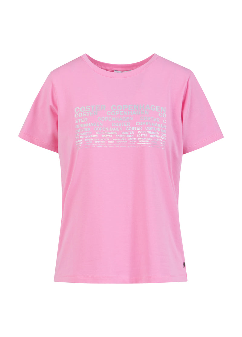 Coster Copenhagen T-SHIRT MED LOGO - MIDTERÆRMER T-Shirt Bubble pink - 690