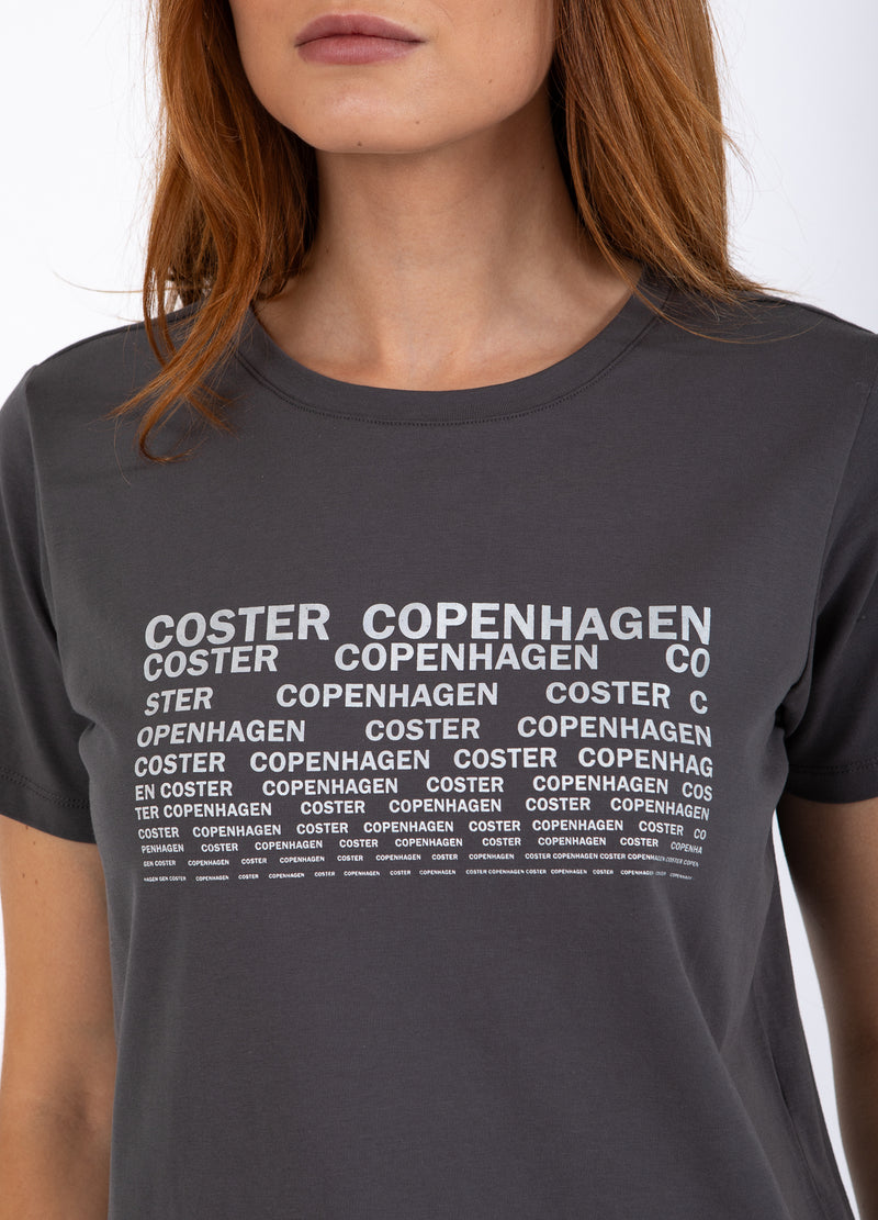 Coster Copenhagen T-SHIRT MED LOGO - MIDTERÆRMER T-Shirt Volcanic grey - 188