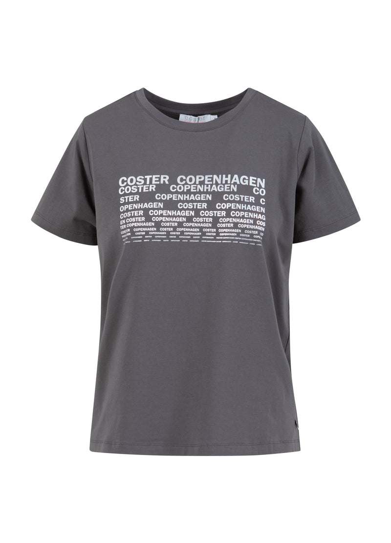 Coster Copenhagen T-SHIRT MED LOGO - MIDTERÆRMER T-Shirt Volcanic grey - 188