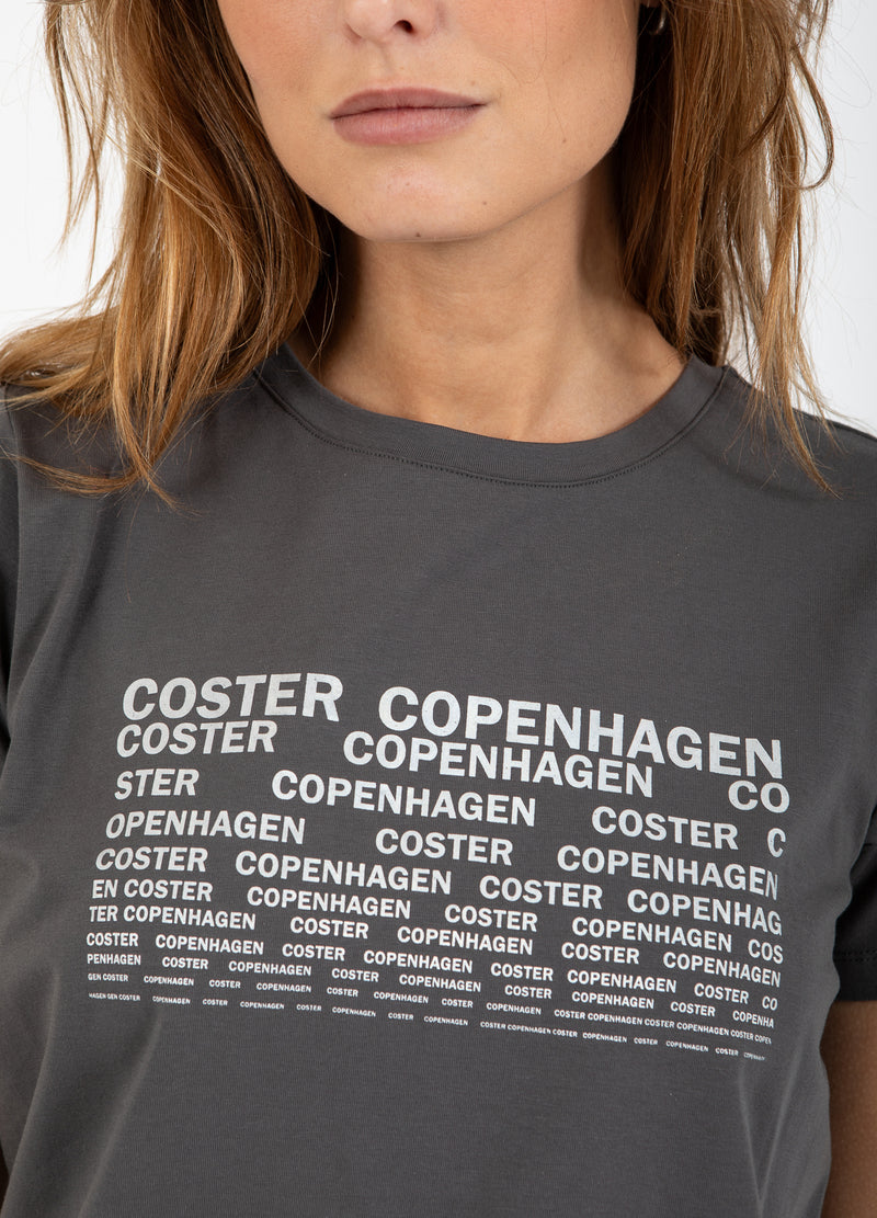 Coster Copenhagen T-SHIRT MED LOGO - MIDTERÆRMER T-Shirt Volcanic grey - 188