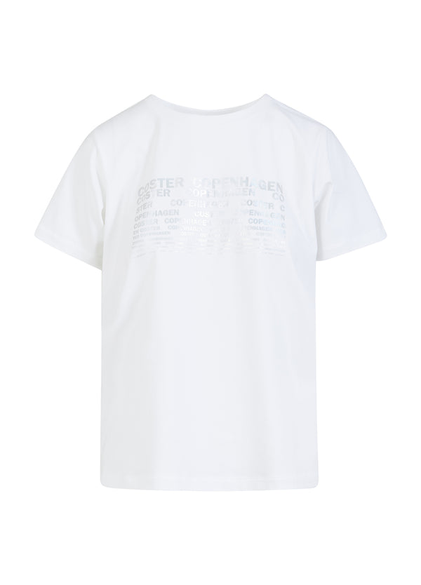 Coster Copenhagen T-SHIRT MED LOGO - MIDTERÆRMER T-Shirt White - 200