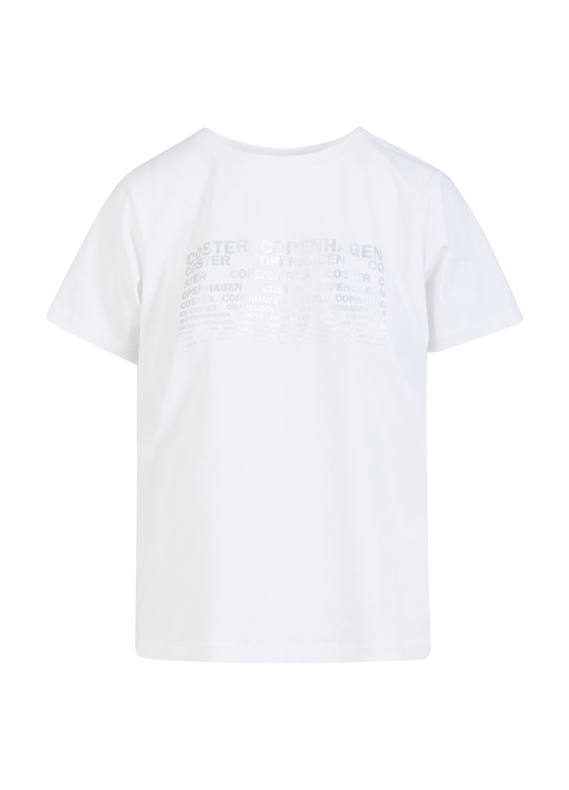 Coster Copenhagen T-SHIRT MED LOGO - MIDTERÆRMER T-Shirt White - 200