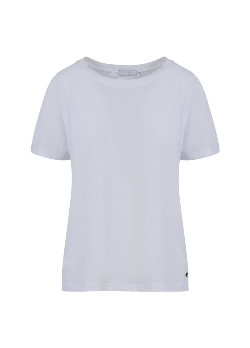 Coster Copenhagen T-SHIRT MED PRESSEFOLDER T-Shirt White - 200