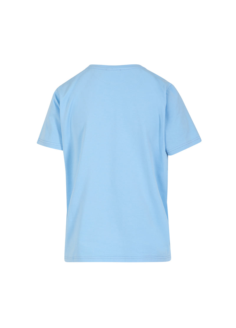 Coster Copenhagen T-SHIRT MED RHINSTEN Shirt/Blouse Pastel blue - 538