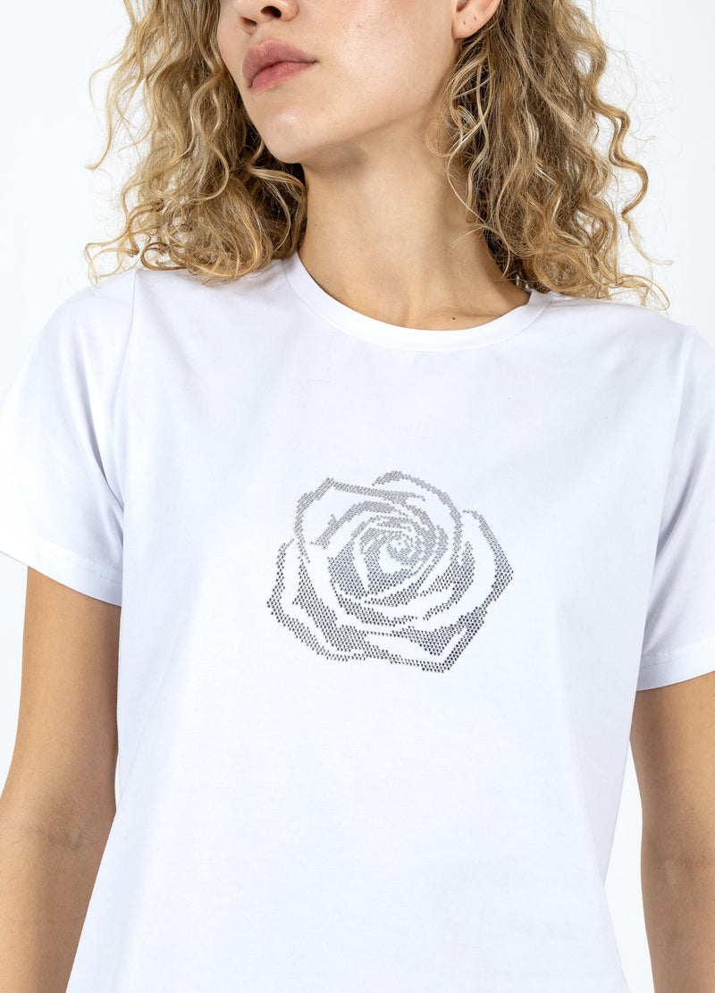 Coster Copenhagen T-SHIRT MED RHINSTEN Shirt/Blouse White - 200