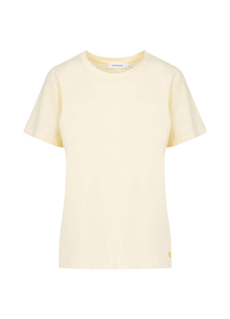 Coster Copenhagen T-SHIRT MED RUND HALS - KORTE ÆRMER T-Shirt Butter yellow - 789
