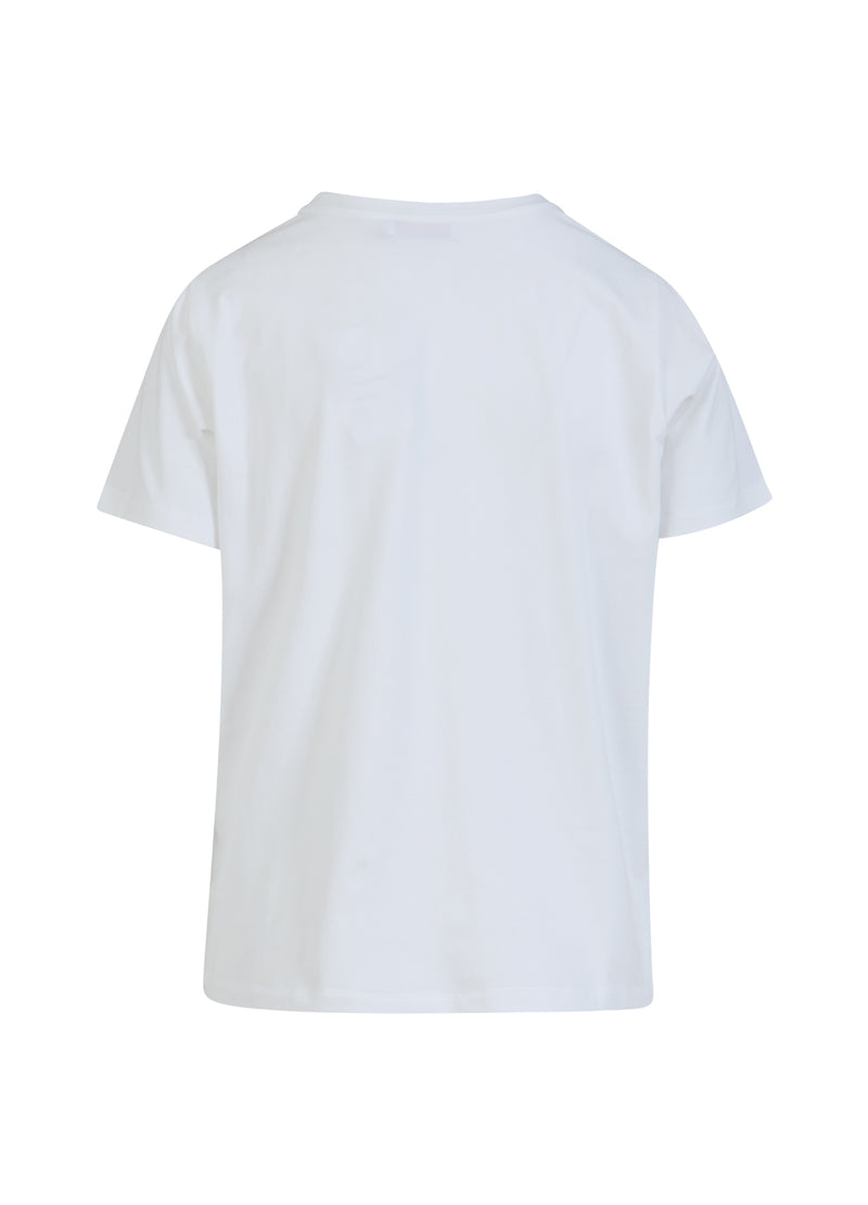 Coster Copenhagen  T-SHIRT MED VINGE - MELLEM ÆRME T-Shirt White - 200