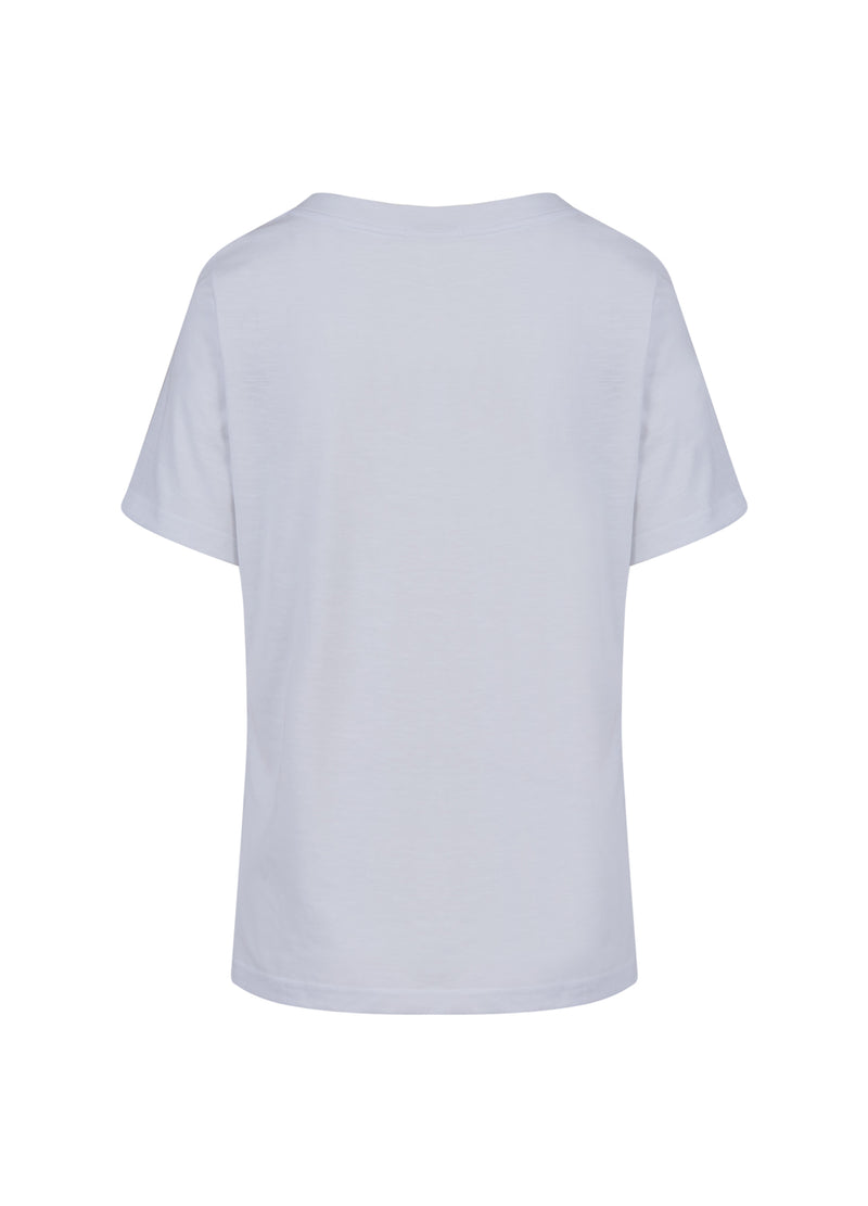 Coster Copenhagen T-SHIRT MED BONJOUR TRYK T-Shirt White - 200