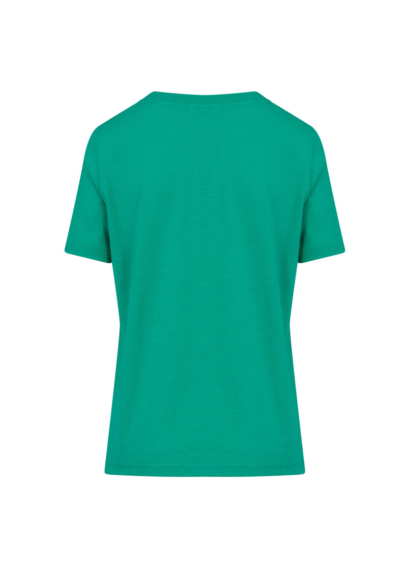 Coster Copenhagen T-SHIRT MED GRAFITTI LOGO T-Shirt Clover green - 408