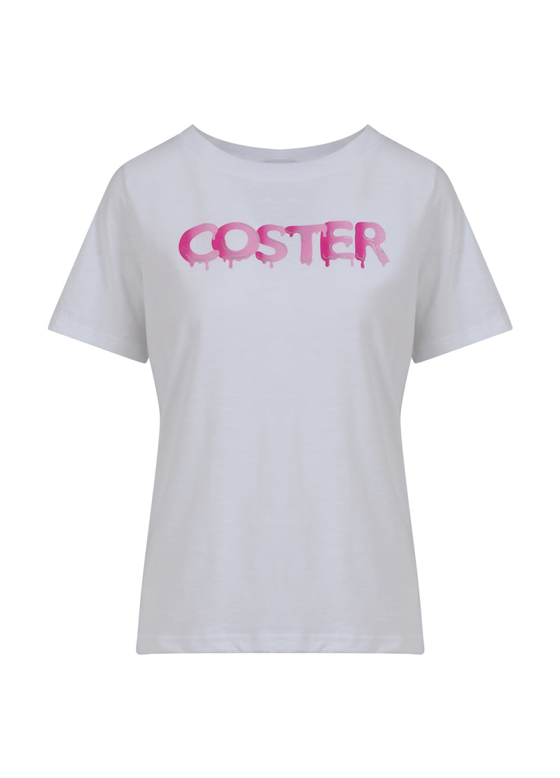Coster Copenhagen T-SHIRT MED GRAFITTI LOGO T-Shirt White - 200