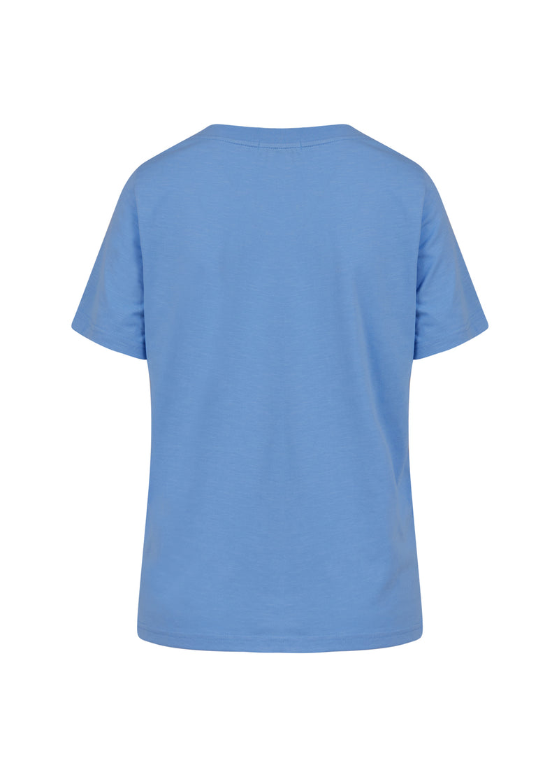 Coster Copenhagen T-SHIRT MED VINGE T-Shirt Bright sky blue - 503