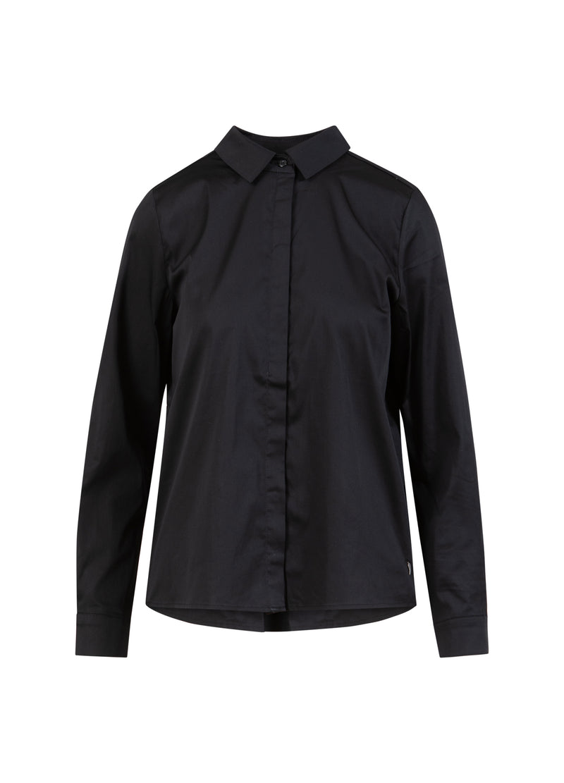 Coster Copenhagen TÆTSIDDENDE KLASSISK SKJORTE Shirt/Blouse Black - 100