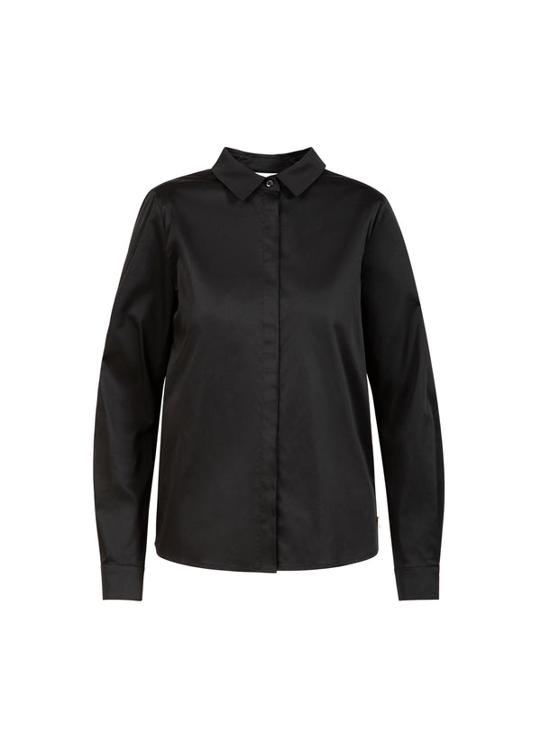 Coster Copenhagen TÆTSIDDENDE KLASSISK SKJORTE Shirt/Blouse Black - 100