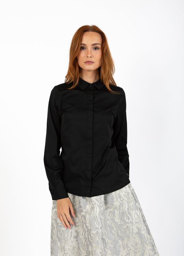 Coster Copenhagen TÆTSIDDENDE KLASSISK SKJORTE Shirt/Blouse Black - 100