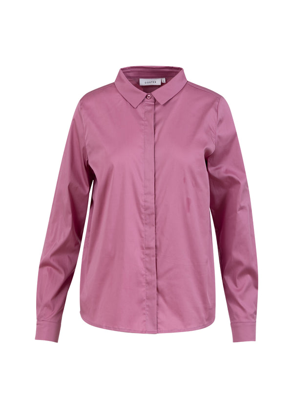 Coster Copenhagen TÆTSIDDENDE KLASSISK SKJORTE Shirt/Blouse Magenta - 861