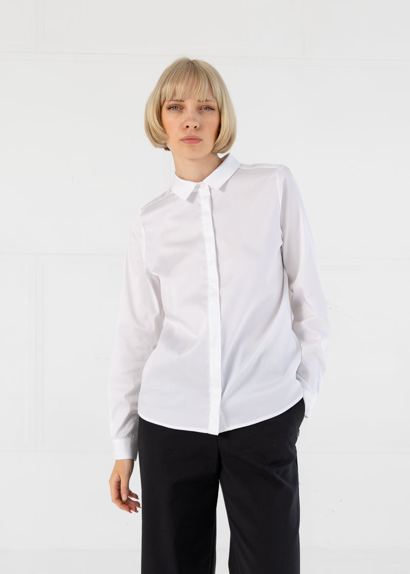 Coster Copenhagen TÆTSIDDENDE KLASSISK SKJORTE Shirt/Blouse White - 200