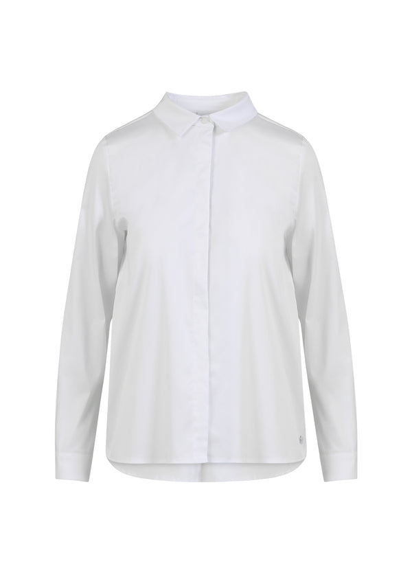 Coster Copenhagen TÆTSIDDENDE KLASSISK SKJORTE Shirt/Blouse White - 200