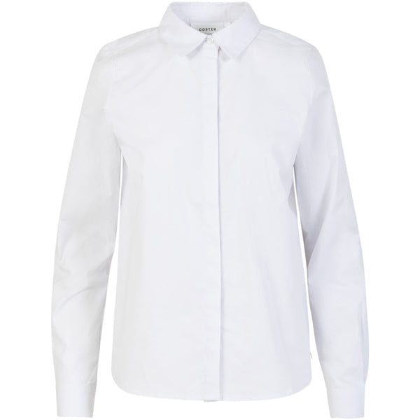 Coster Copenhagen TÆTSIDDENDE KLASSISK SKJORTE Shirt/Blouse White - 200