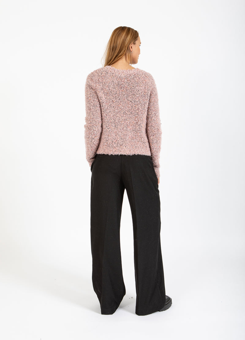 Coster Copenhagen TÆT BOUCLE CARDIGAN Knitwear Rose boucle - 677