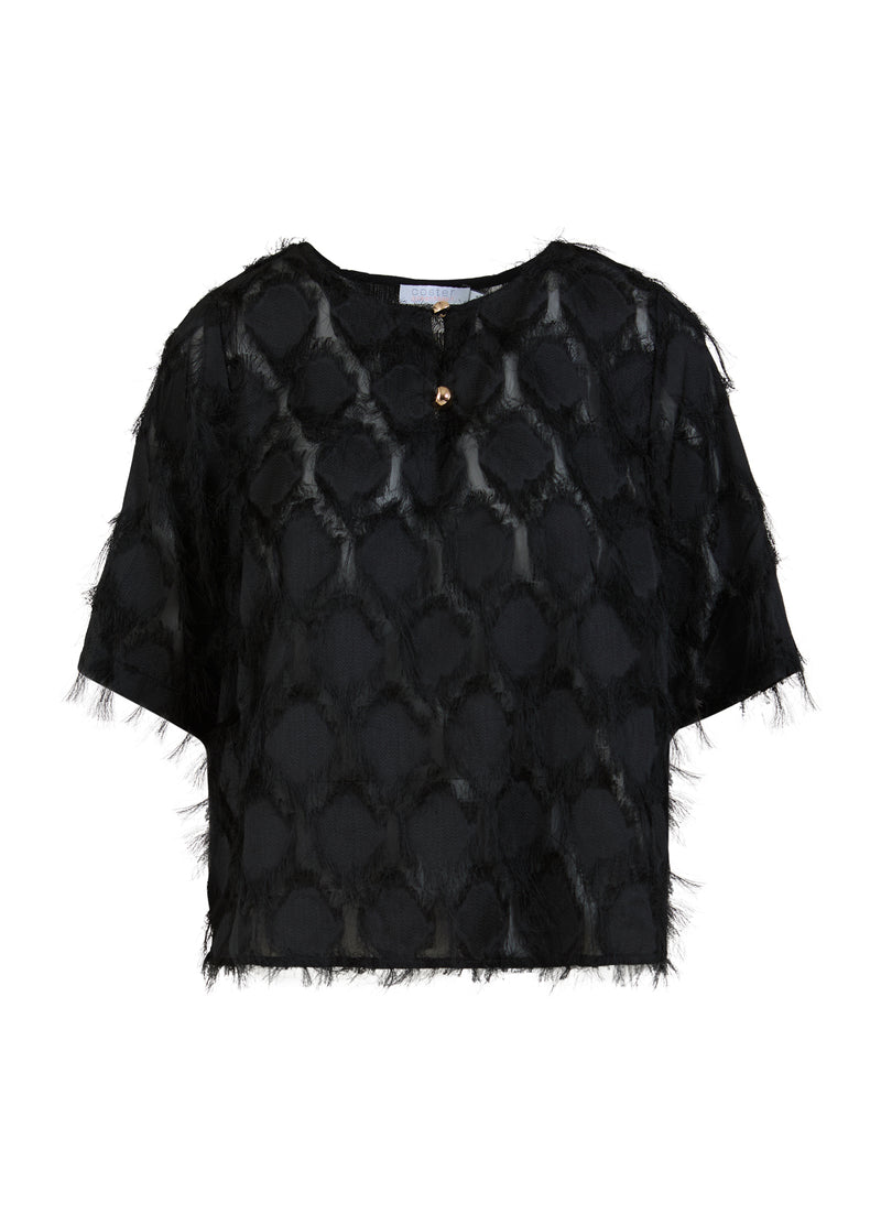 Coster Copenhagen  TOP I FLUFFY BLONDER Shirt/Blouse Black - 100