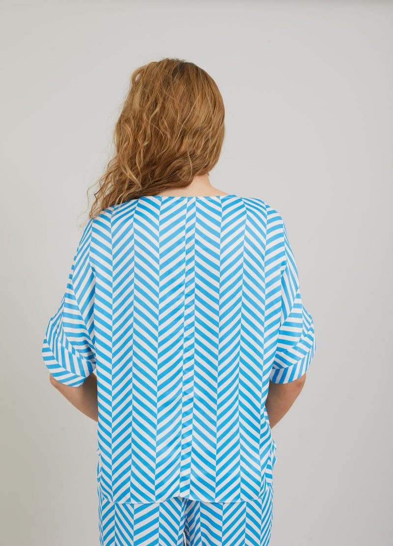 Coster Copenhagen TOP M. HERINGBONE PRINT Shirt/Blouse Heringbone print - 918