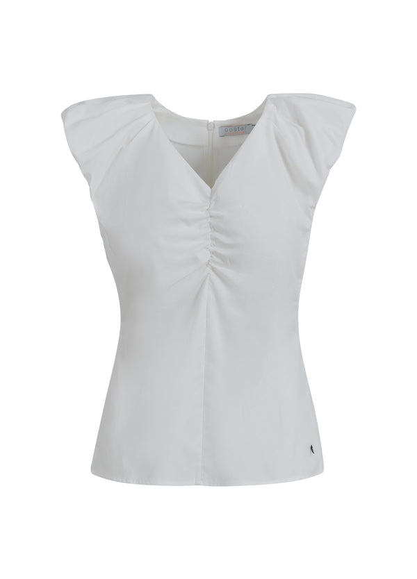 Coster Copenhagen TOP M. SAMLINGER Top - Short sleeve White - 200