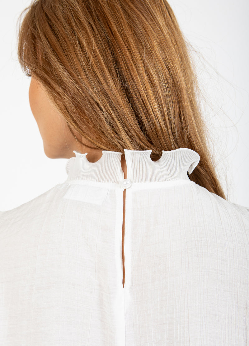 Coster Copenhagen TOP MED FLÆSER Shirt/Blouse Off white - 201