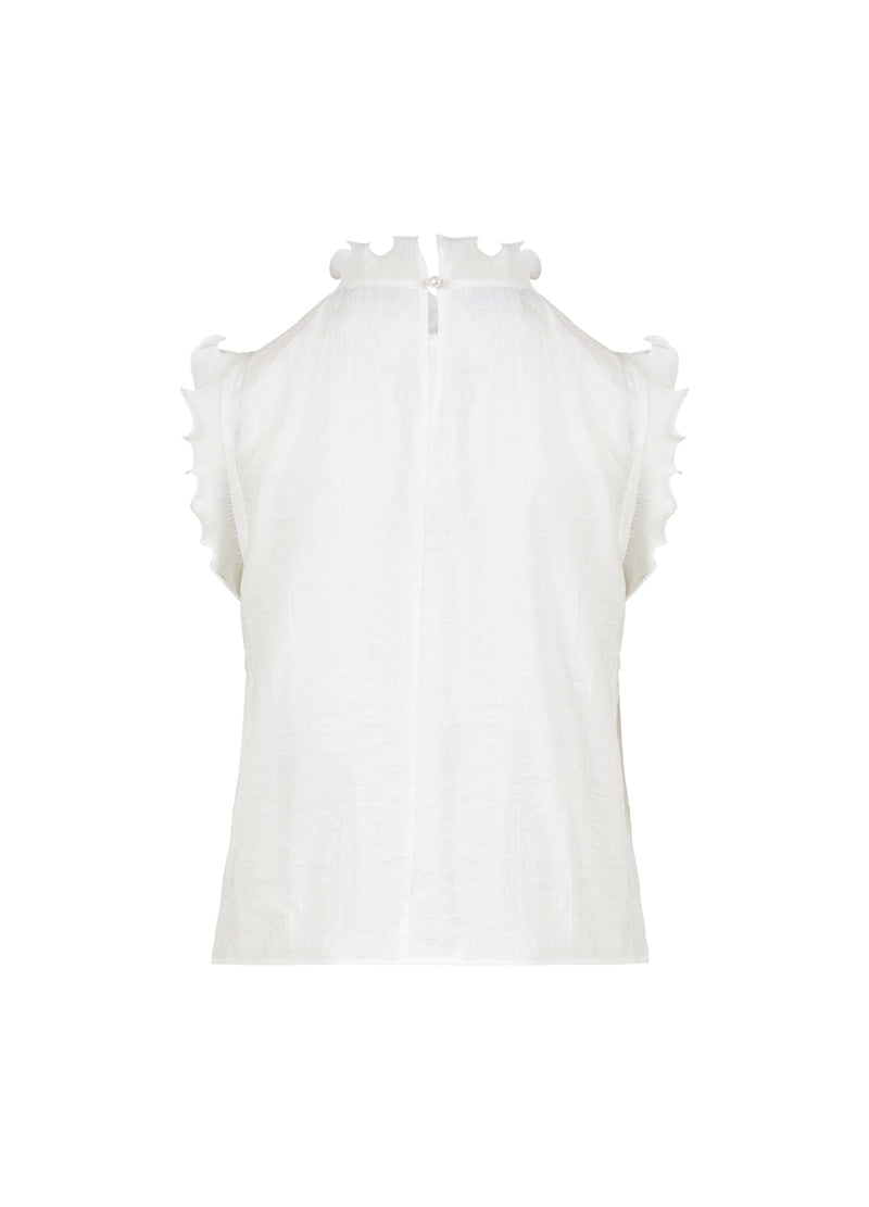 Coster Copenhagen TOP MED FLÆSER Shirt/Blouse Off white - 201