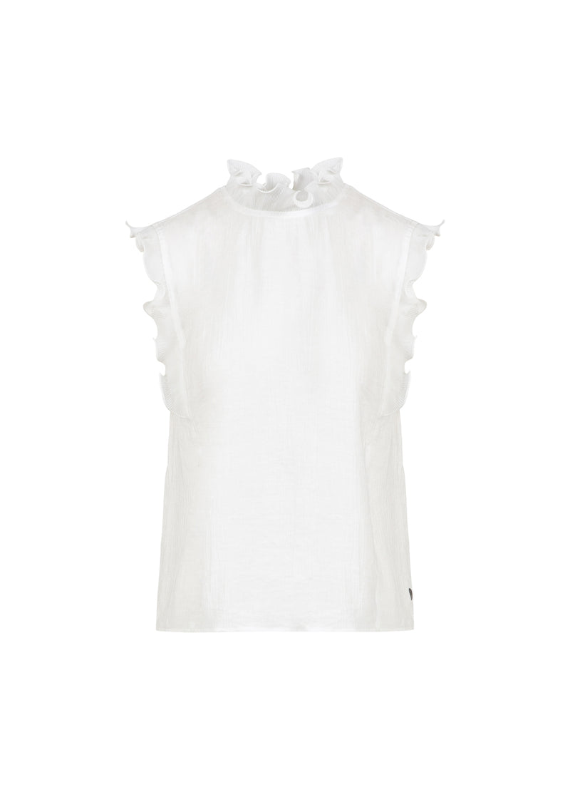 Coster Copenhagen TOP MED FLÆSER Shirt/Blouse Off white - 201