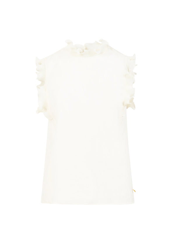 Coster Copenhagen TOP MED FLÆSER Shirt/Blouse Creme - 241