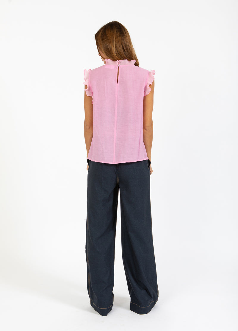 Coster Copenhagen TOP MED FLÆSER Shirt/Blouse Magenta - 861