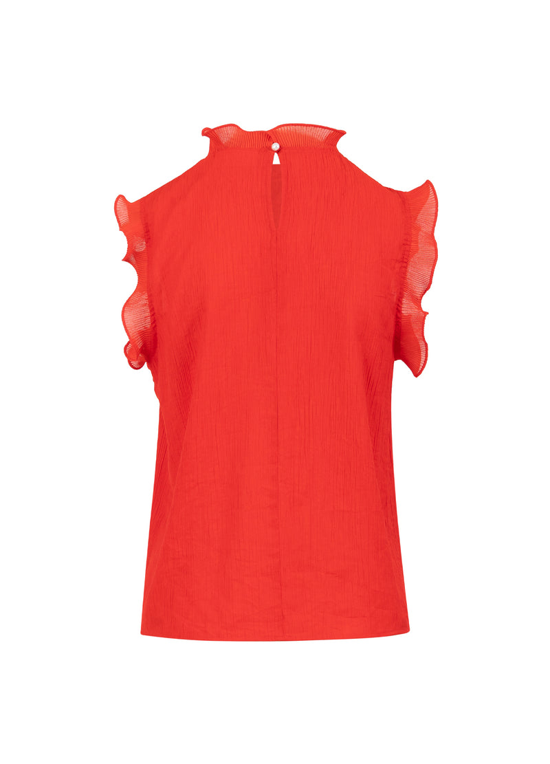 Coster Copenhagen TOP MED FLÆSER Shirt/Blouse Scarlet red - 618